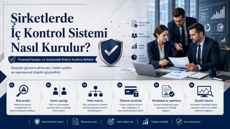 Şirketlerde İç Kontrol Sistemi Nasıl Kurulur? Finansal Hataları ve Usulsüzlük Riskini Azaltma Rehberi