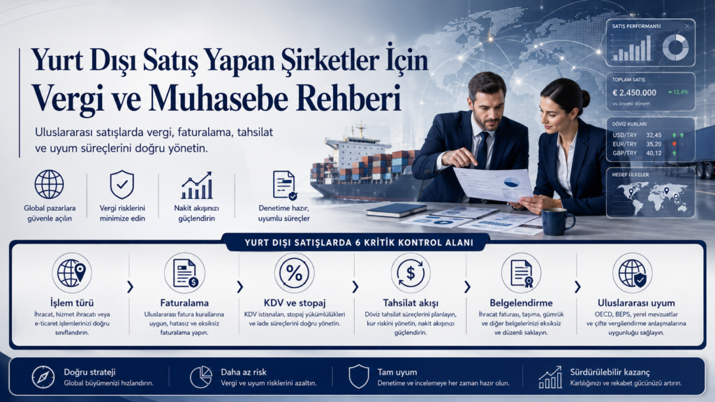 Yurt Dışı Satış Yapan Şirketler İçin Vergi ve Muhasebe Rehberi (2026)